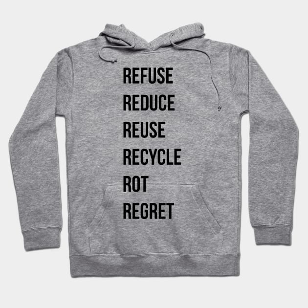 5Rs but with regret Hoodie by Claudiaco